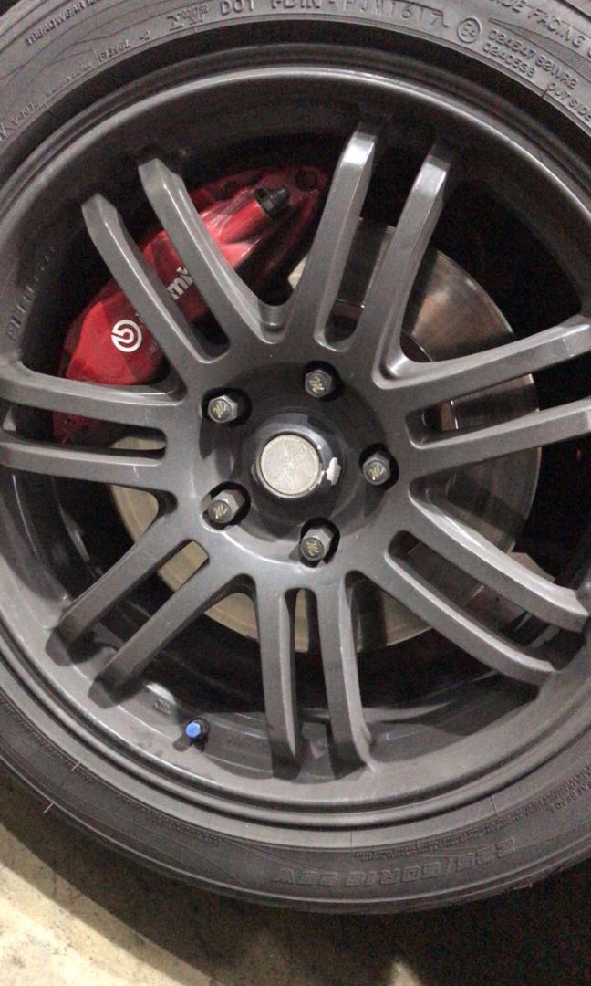 Brembo 4 Pot Caliper Estima Evo X Evo 9 (Front), Car Accessories