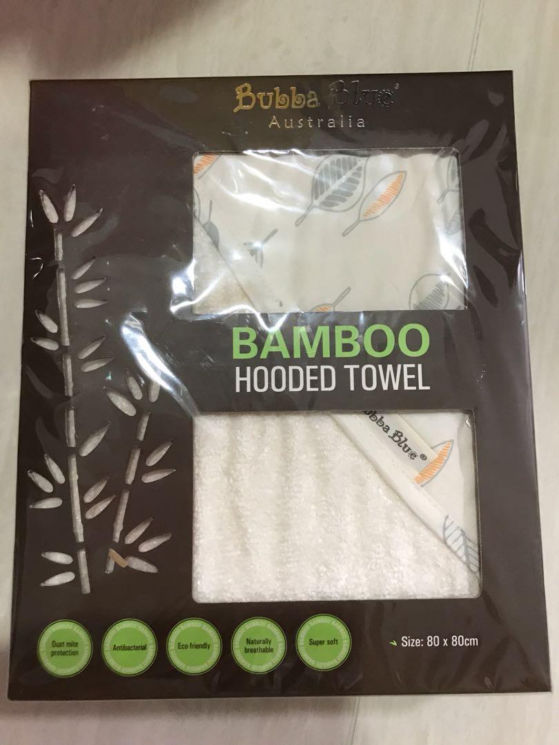 bubba blue bamboo hooded towel