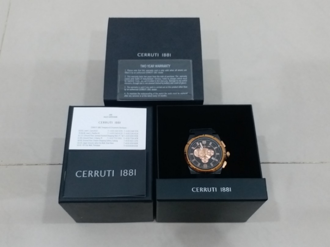 CERRUTI 1881 Stainless Steel 805 Water Resistant 10 Bar
