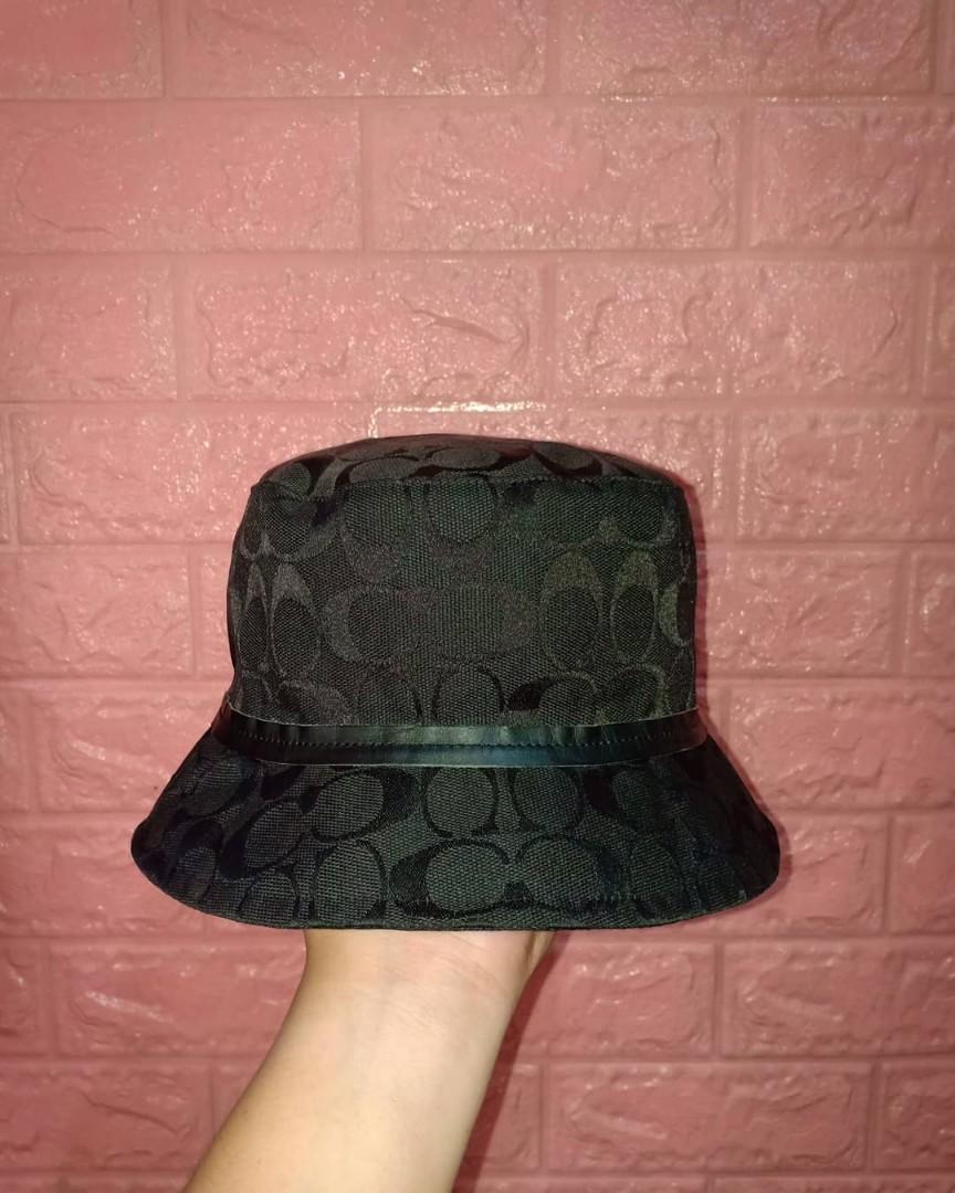 Coach black bucket hat Clearance