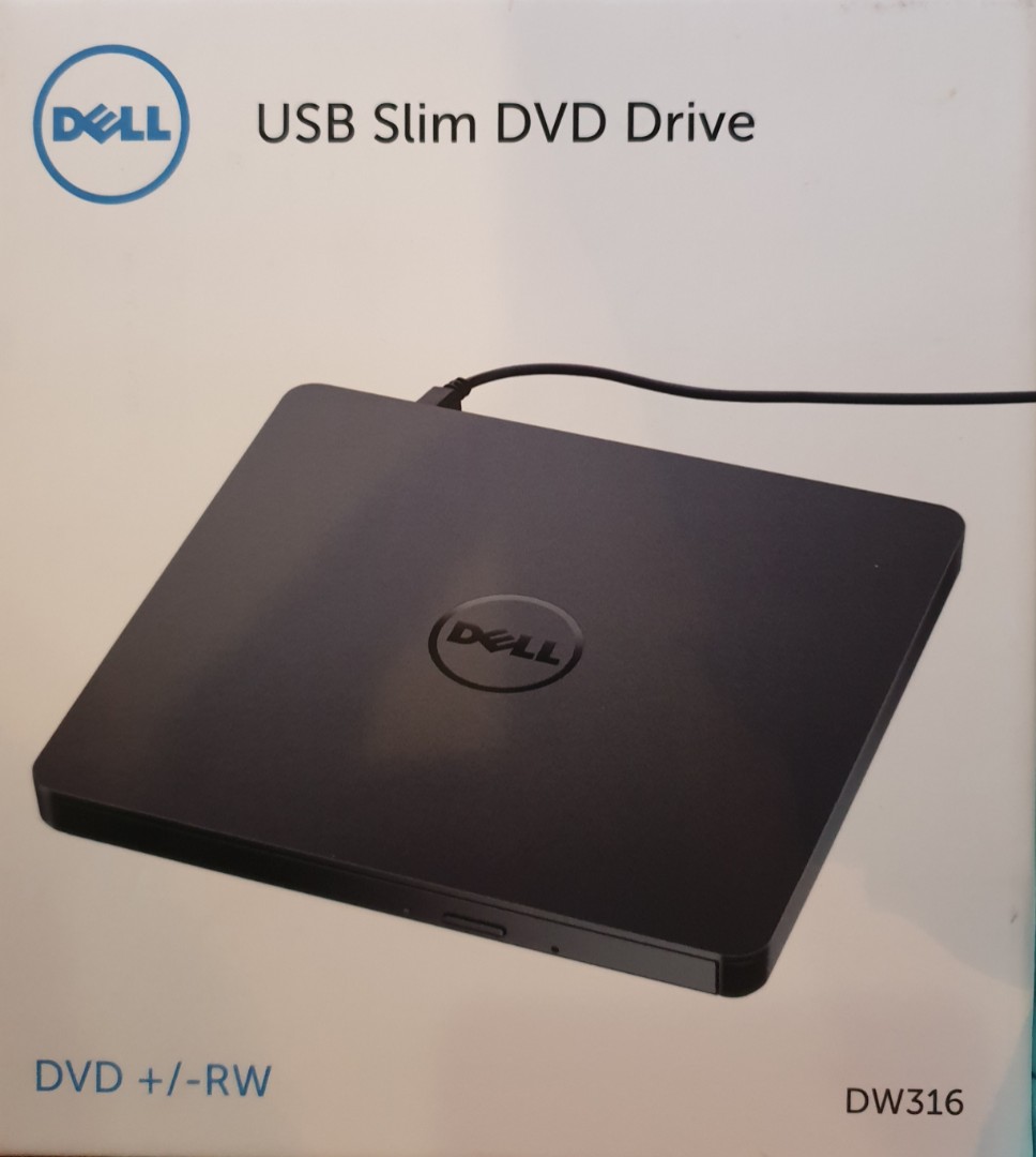 Dell USB slim DVD+/ RW Drive DW316, Computers & Tech, Parts