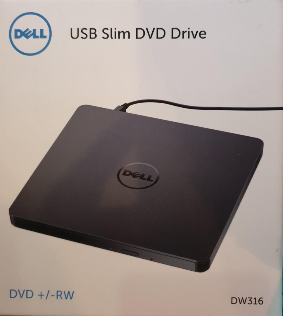 Dell USB slim DVD+/ RW Drive DW316, Computers & Tech, Parts
