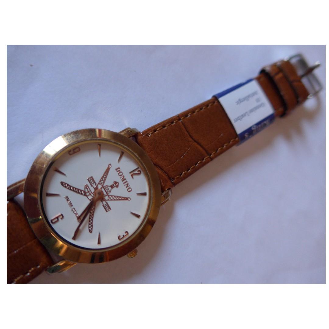 Domino watch 22k store gold