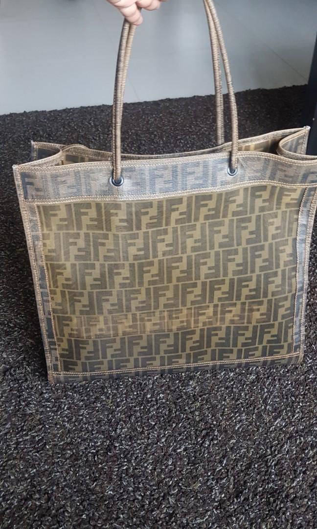 Fendi discount transparent tote