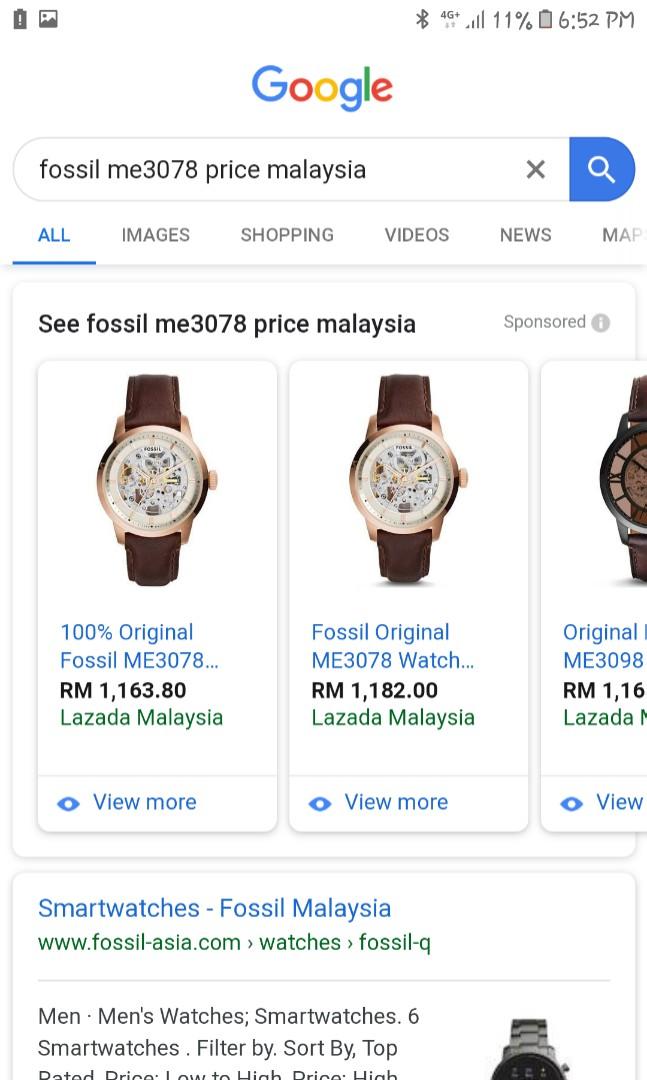 FOSSIL ME3078, Men's Fashion, Watches 