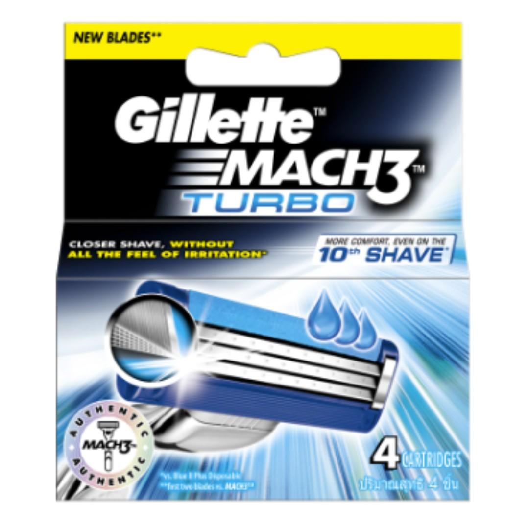 Gillette Mach3 Turbo Men S Razor Handle 1 Blade Refill Packaging May Vary Amazon Sg Beauty