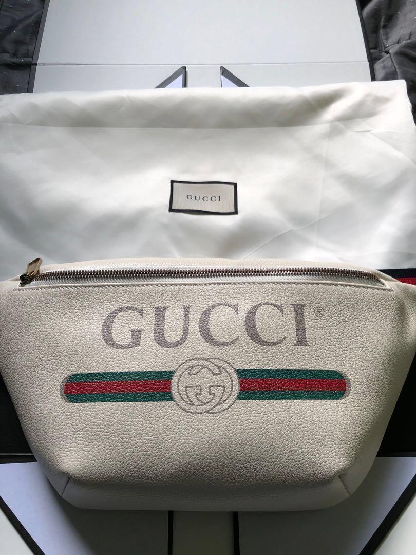 gucci print pouch
