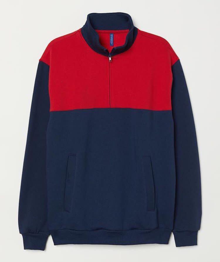 half zip sweatshirt h&m