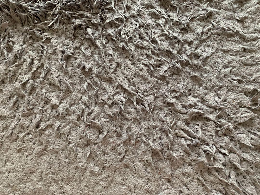 Harvey Norman Shaggy Rug Grey, Furniture & Home Living, Home Decor