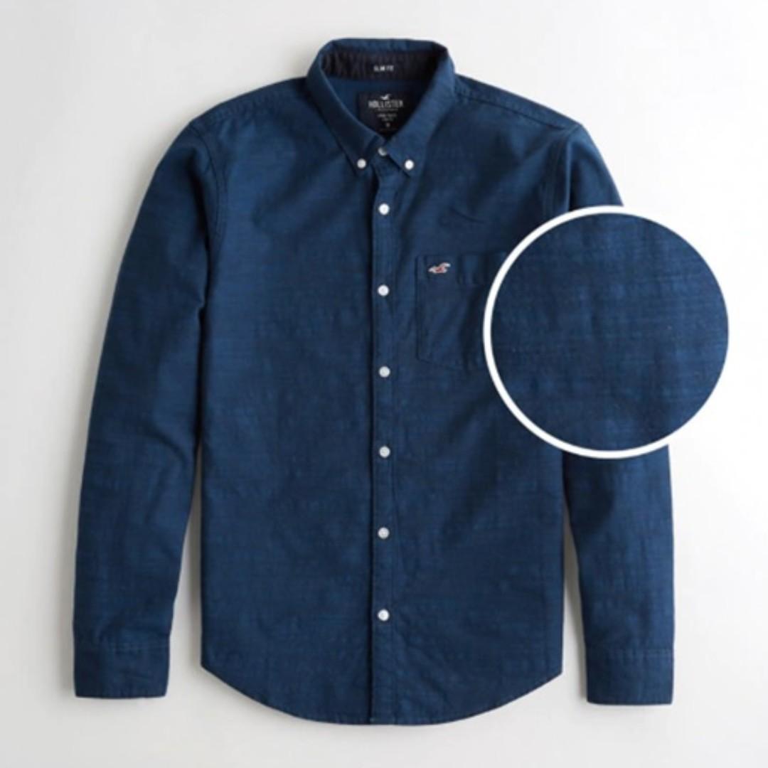 hollister long sleeve button down