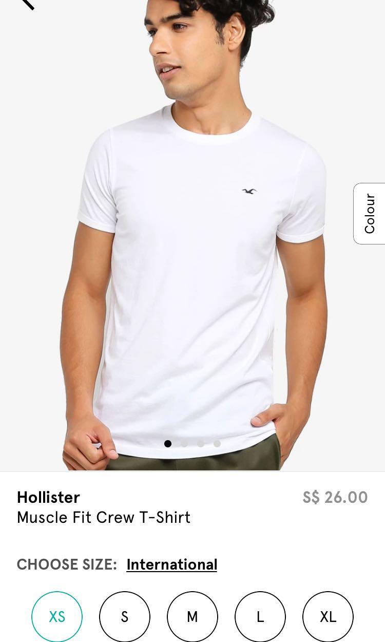 Hollister Muscle Fit Free NM Men s Fashion Tops Sets Tshirts Polo Shirts on Carousell