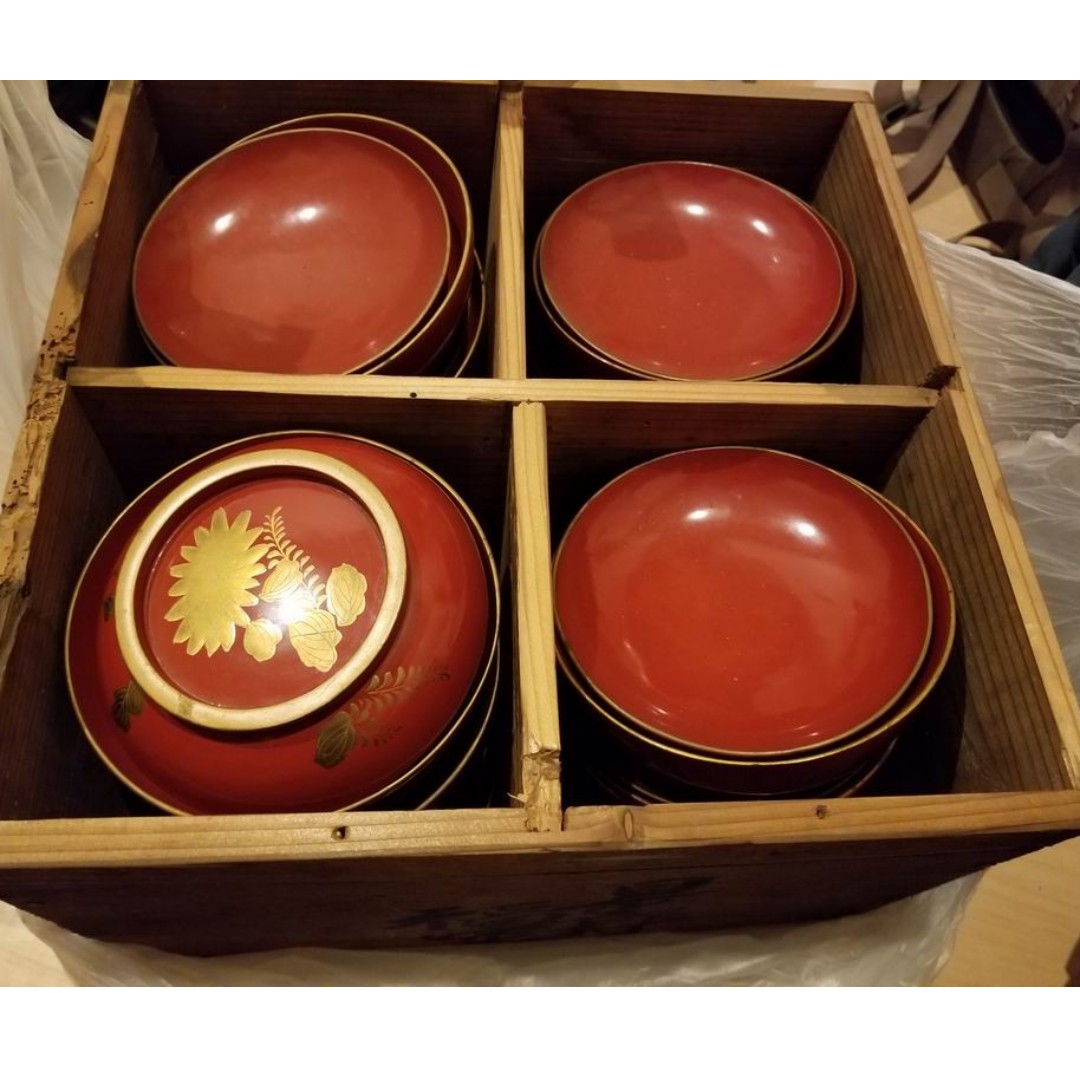 Japanese Urushi bowls from 1970s' HK20 each, 興趣及遊戲, 收藏品及紀念品, 郵票及印刷品