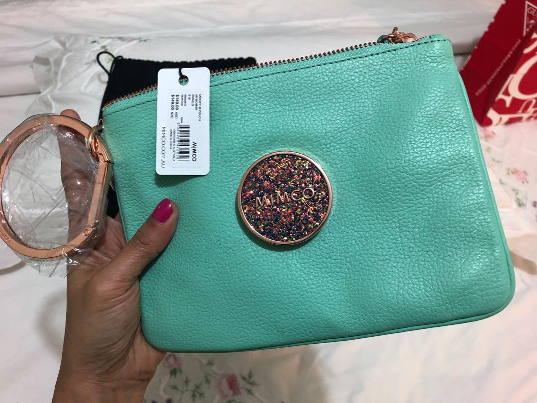 Mimco Modify medium pouch Colour seafoam Rrp 149 Women s