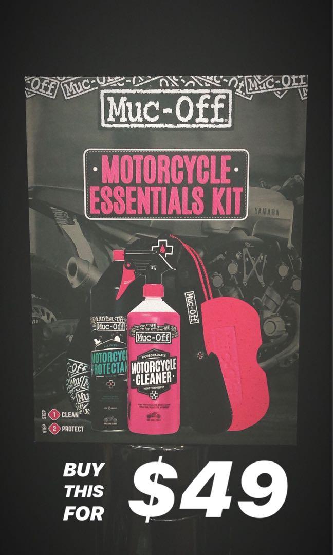 muc off motorcycle essentials kit