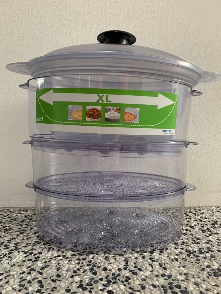 Steamer Containers Philips Steamer containers, TV & Home Appliances, Kitchen Appliances ...