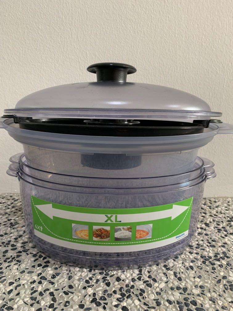 Steamer Containers Philips Steamer containers, TV & Home Appliances, Kitchen Appliances ...