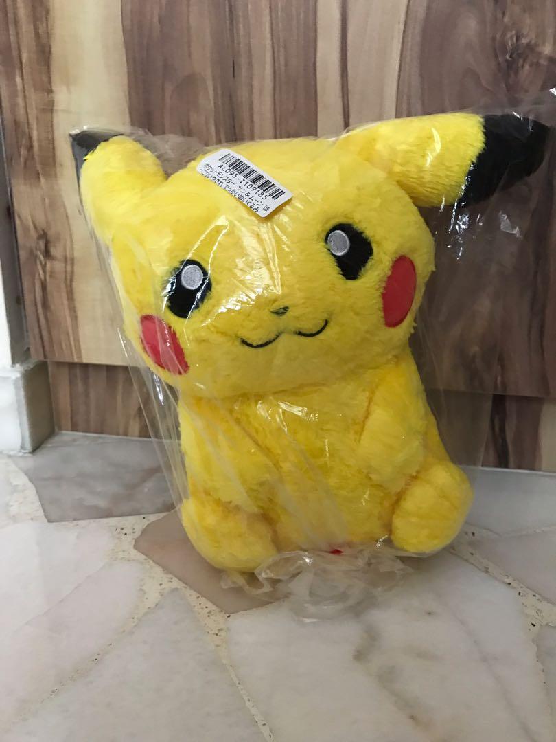 fluffy pikachu plush