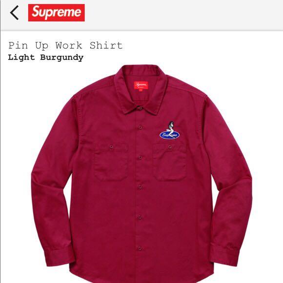 Supreme pin up work shirt hotsell