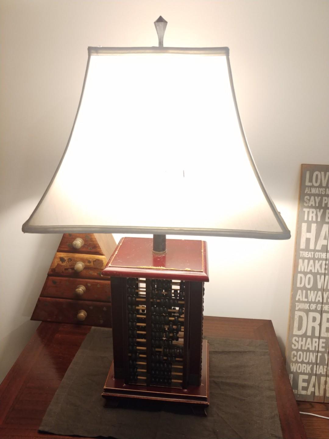 Table Lamp With Abacus Furniture Home Decor Lighting Supplies