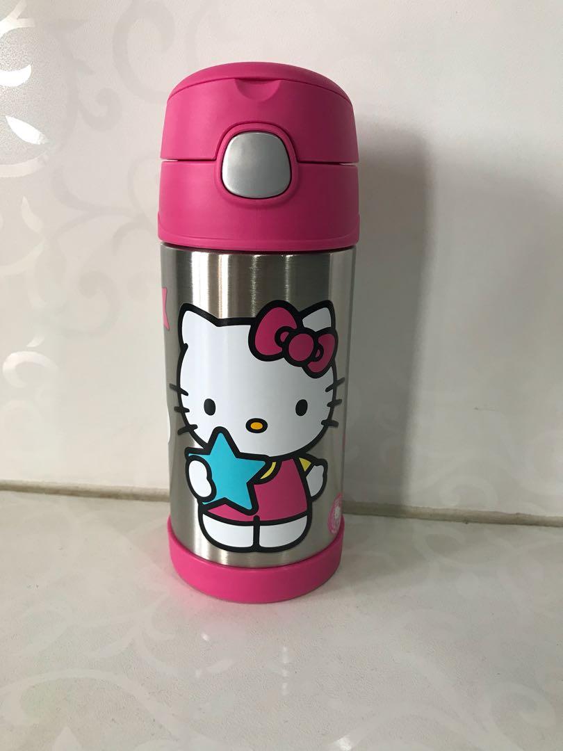 thermos hello kitty straw bottle