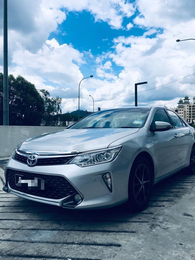 Toyota camry 2.0 Hybrid for rent / kereta sewa murah!, Cars, Vehicle