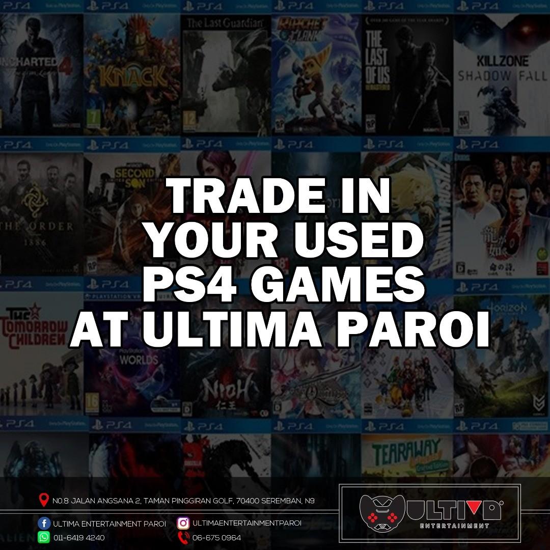 Trade in old shop video games