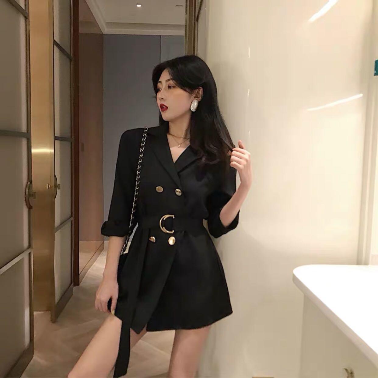 Girls black cheap dress coat