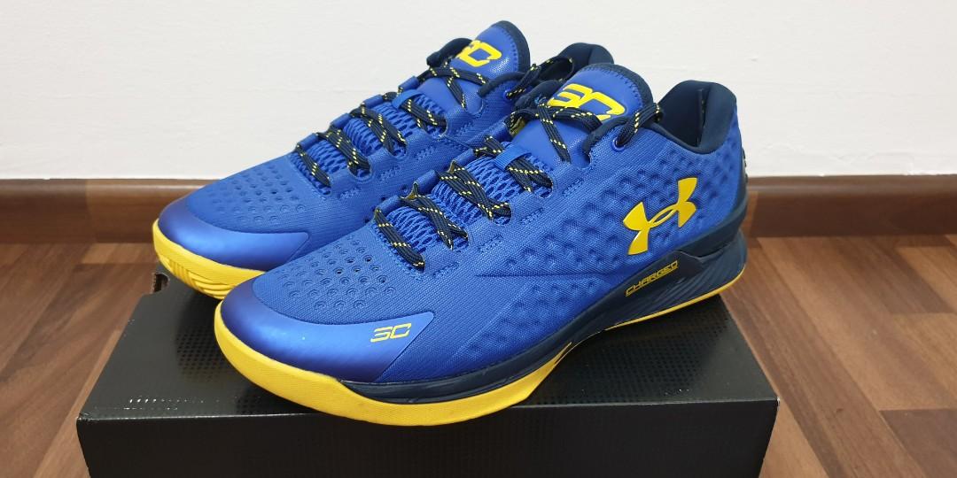 curry 1 blue and yellow