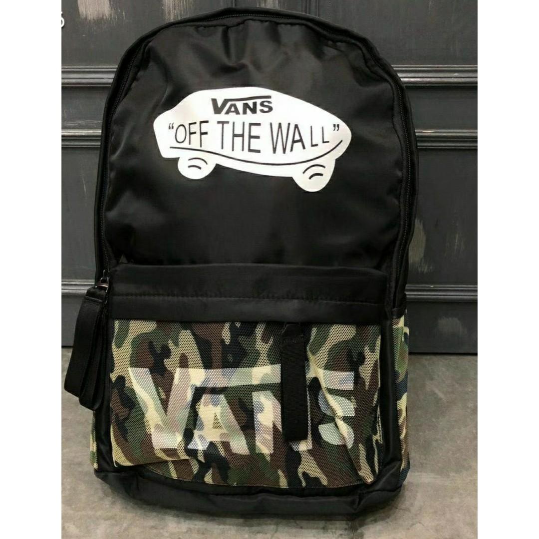 Vans Off The Wall Camo Backpack Bag, Men\u0027s Fashion, Bags ...