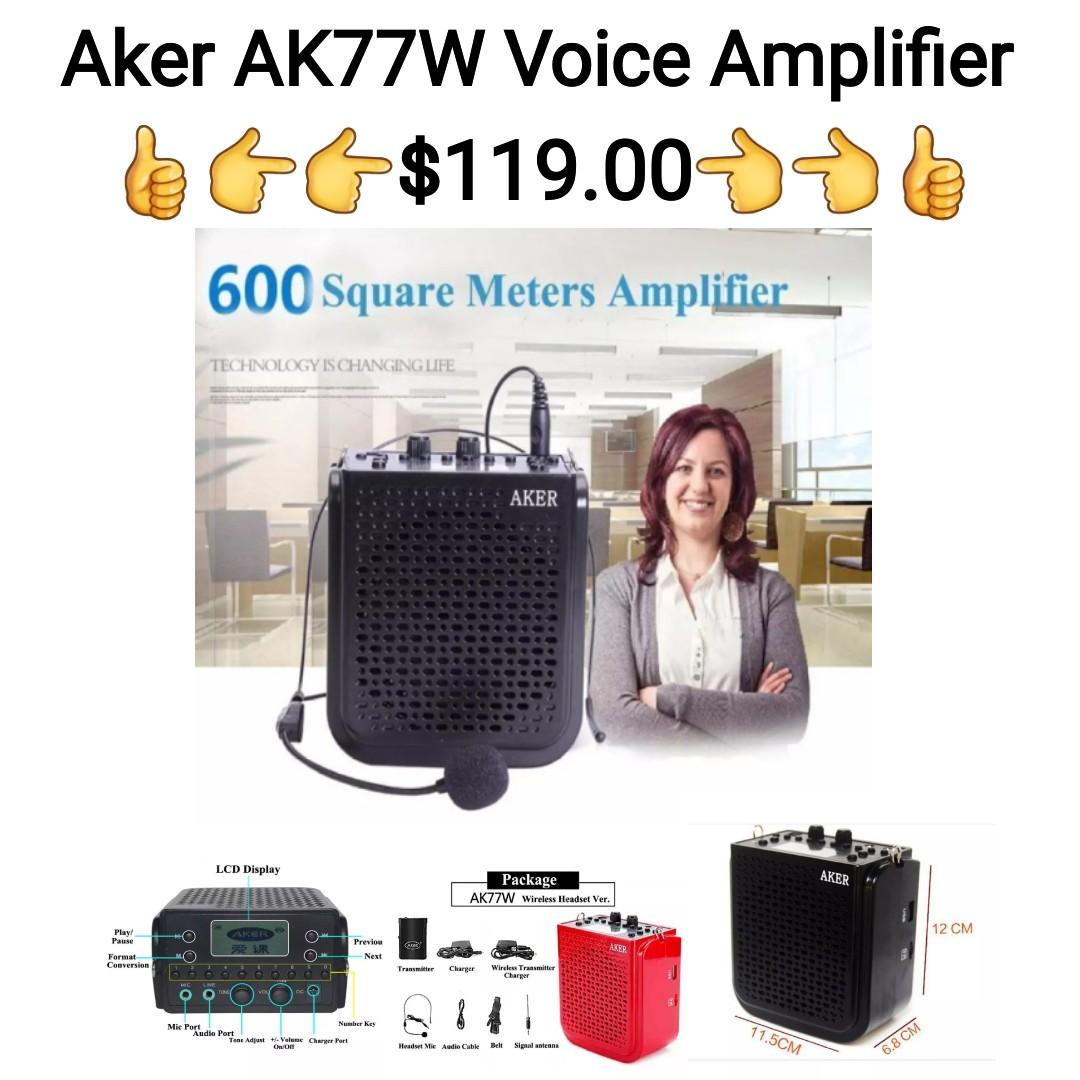 Voice Amplifier Speaker Rechargeable Portable Waisrband PA System