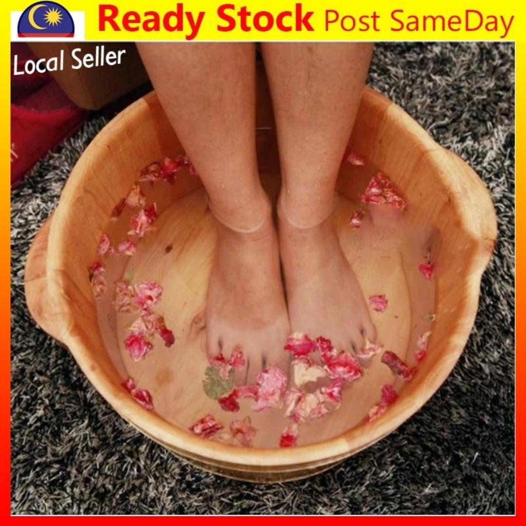 Wood Feet Bucket Wooden Barrel Footbath image