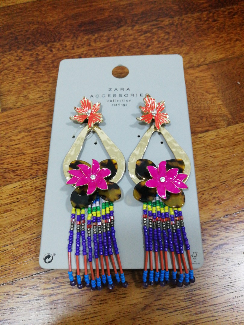 Zara accessories collection earrings cheap