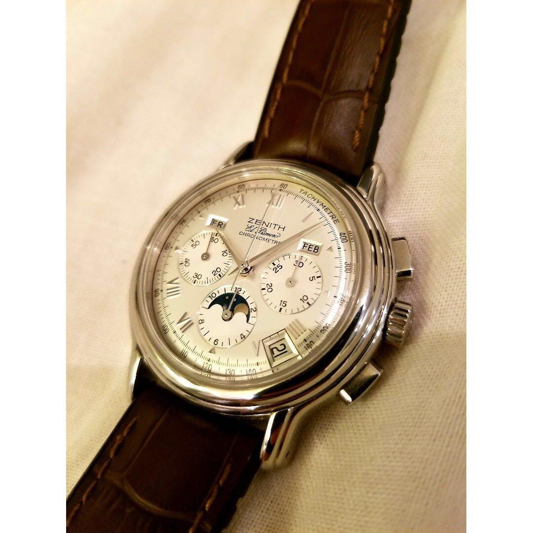 Zenith El Primero Chronomaster Moonphase 40mm Luxury Watches On
