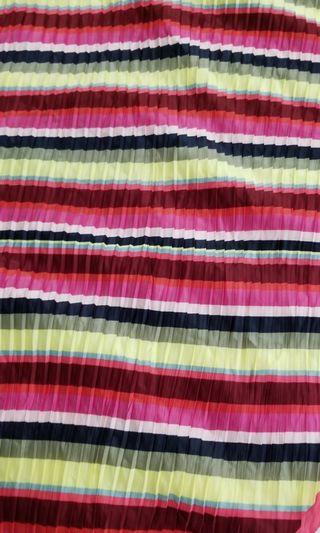 zara silk stripes scarf