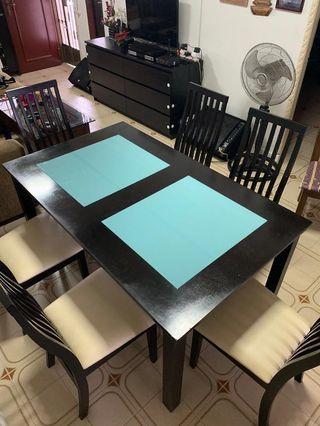 Dining table plus 6 chairs