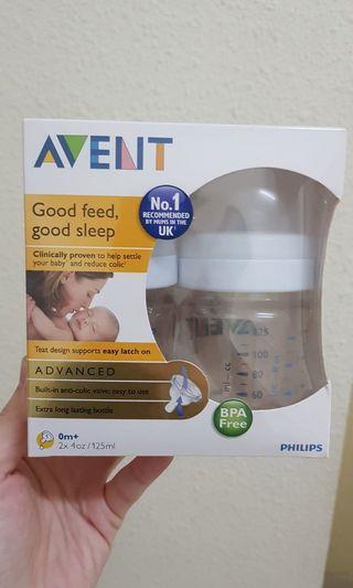 Avent Advanced 4oz X 2 125ml (made in England)