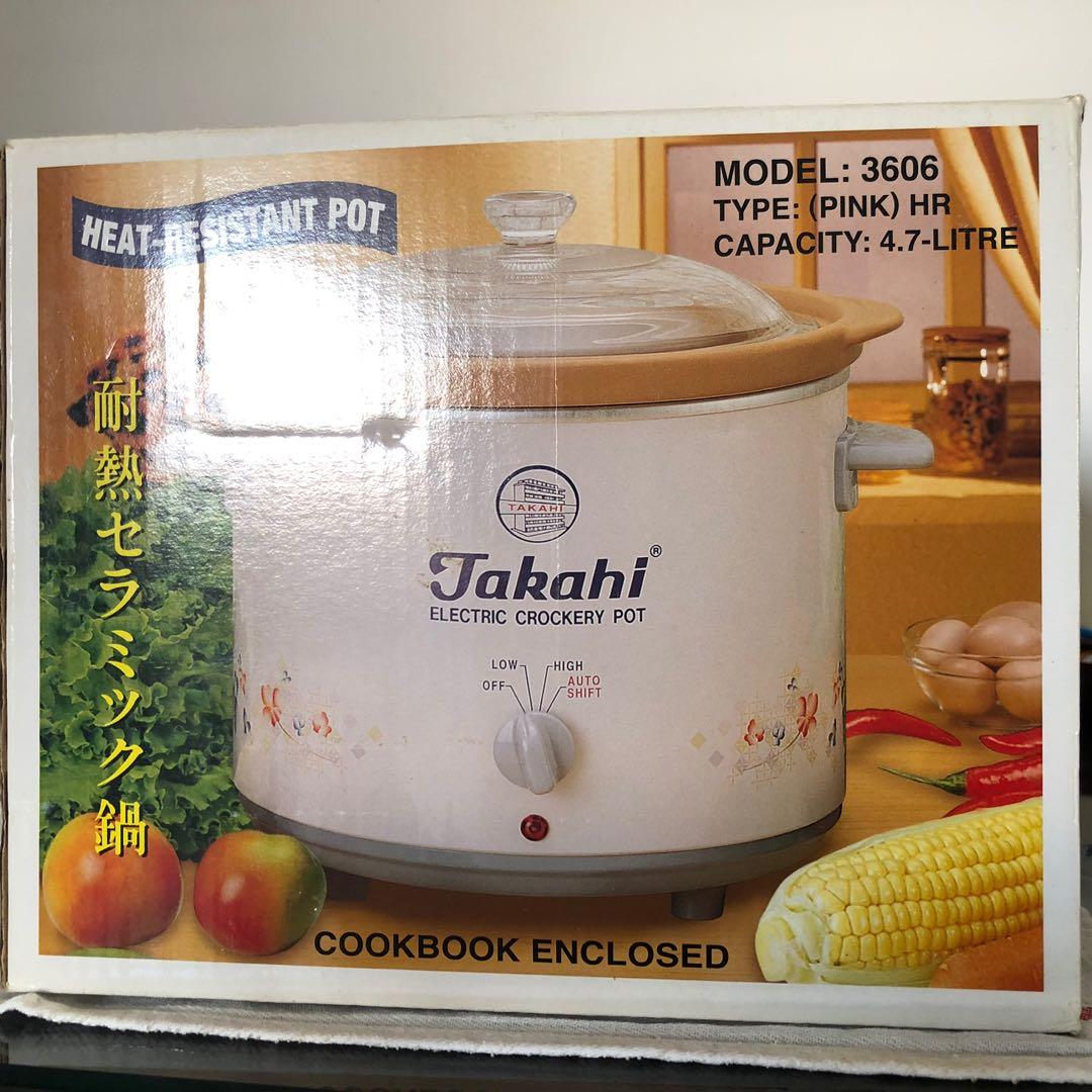 4.7 Litre Takahi Slow Cooker, TV & Home Appliances, Kitchen Appliances