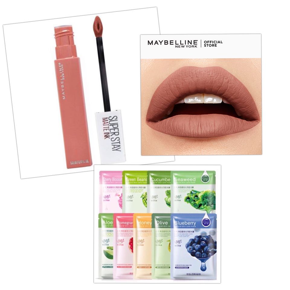 65 Seductress Maybelline Superstay Matte Ink With 1 Free Rorec Face Mask Beauty Personal Care Face Face Care On Carousell