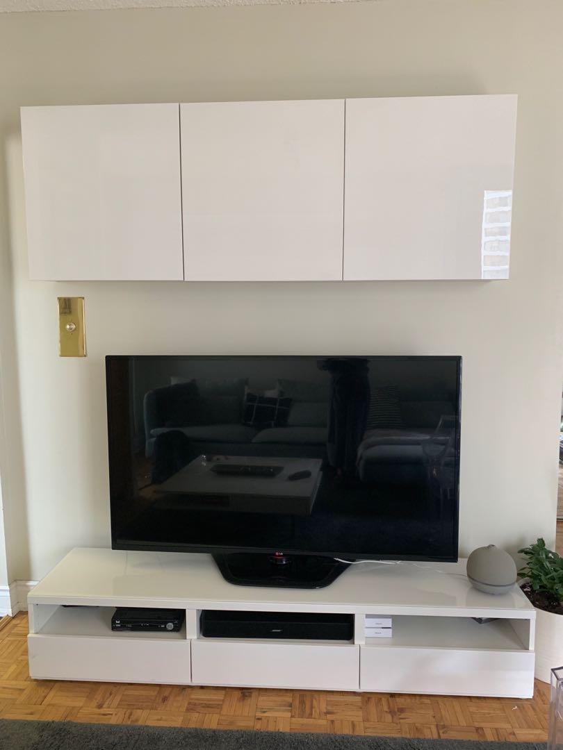 Ikea Besta Entertainment Unit Home Furniture On Carousell