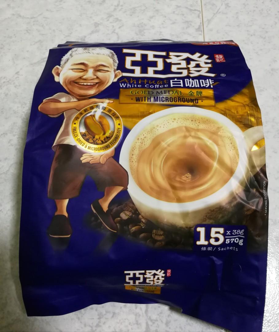 Ah Huat White Coffee Gold Metal Food Drinks Beverages On Carousell