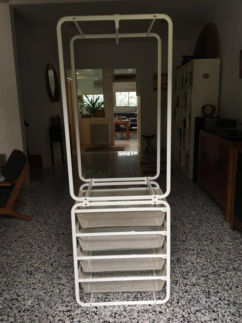 Algot IKEA Clothes rack and drawers
