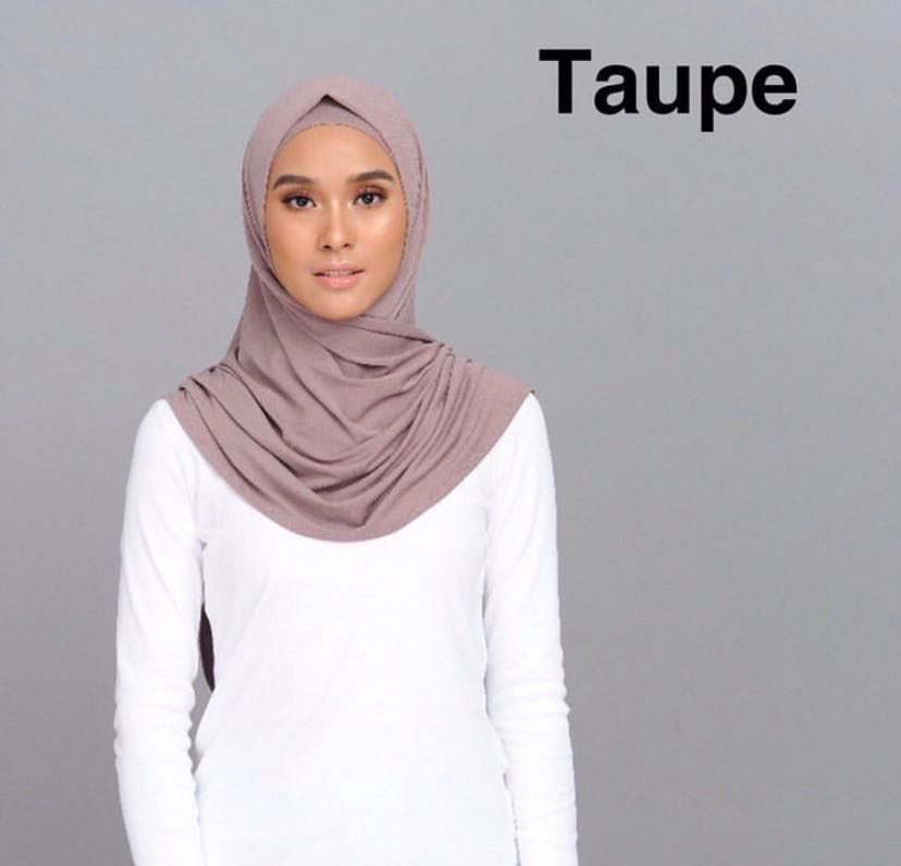 Ameera Zaini Sarah Tieback Scarf in Taupe, Muslimah Fashion 