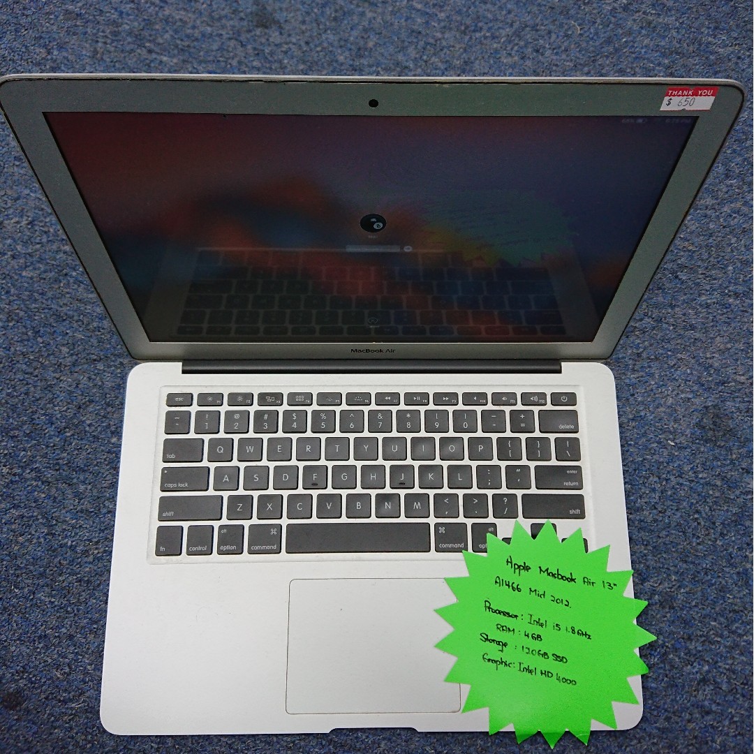 Apple Macbook Air 13 A1466 Mid 2012 Electronics Computers Laptops On Carousell