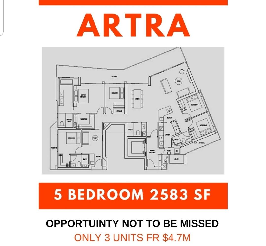 ARTRA Condominium Beside Redhill MRT, Last Unit 5 Bedroom, Property, For Sale, Condos & ECs on