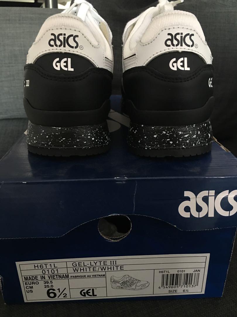 asics gel lyte iii oreo white