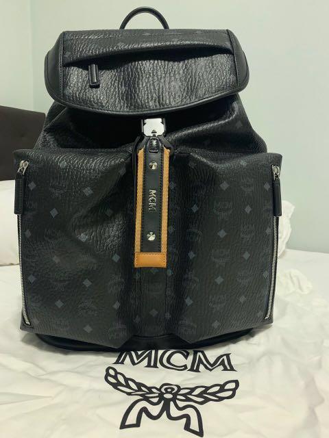 AUTHENTIC MCM BACKPACK IN VISETOS Luxury Bags Wallets on Carousell