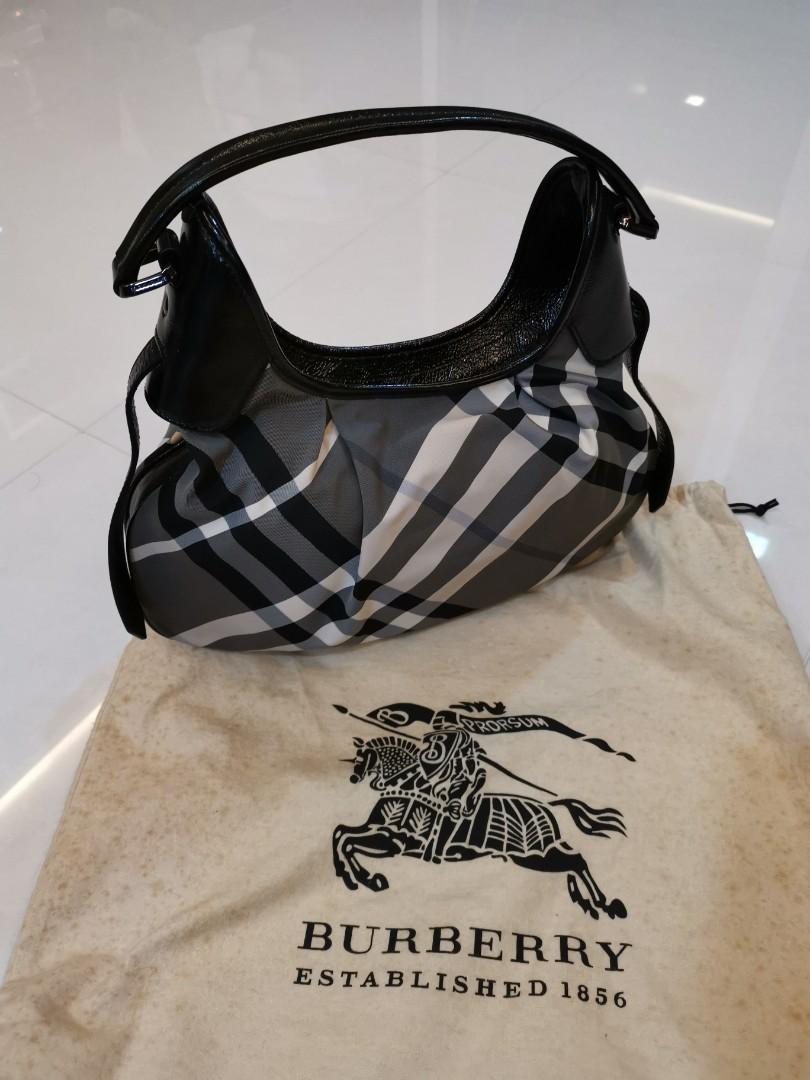 70 percent off Authentic Burberry black patent leather Bag Luxury Bags Wallets on Carousell