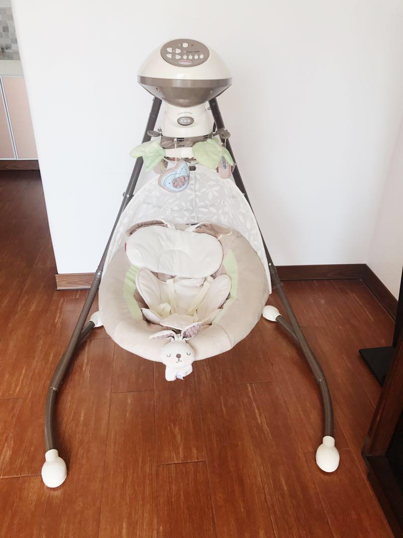 Baby Swing Fisher Price Snuggabunny Cradle And Swing Used