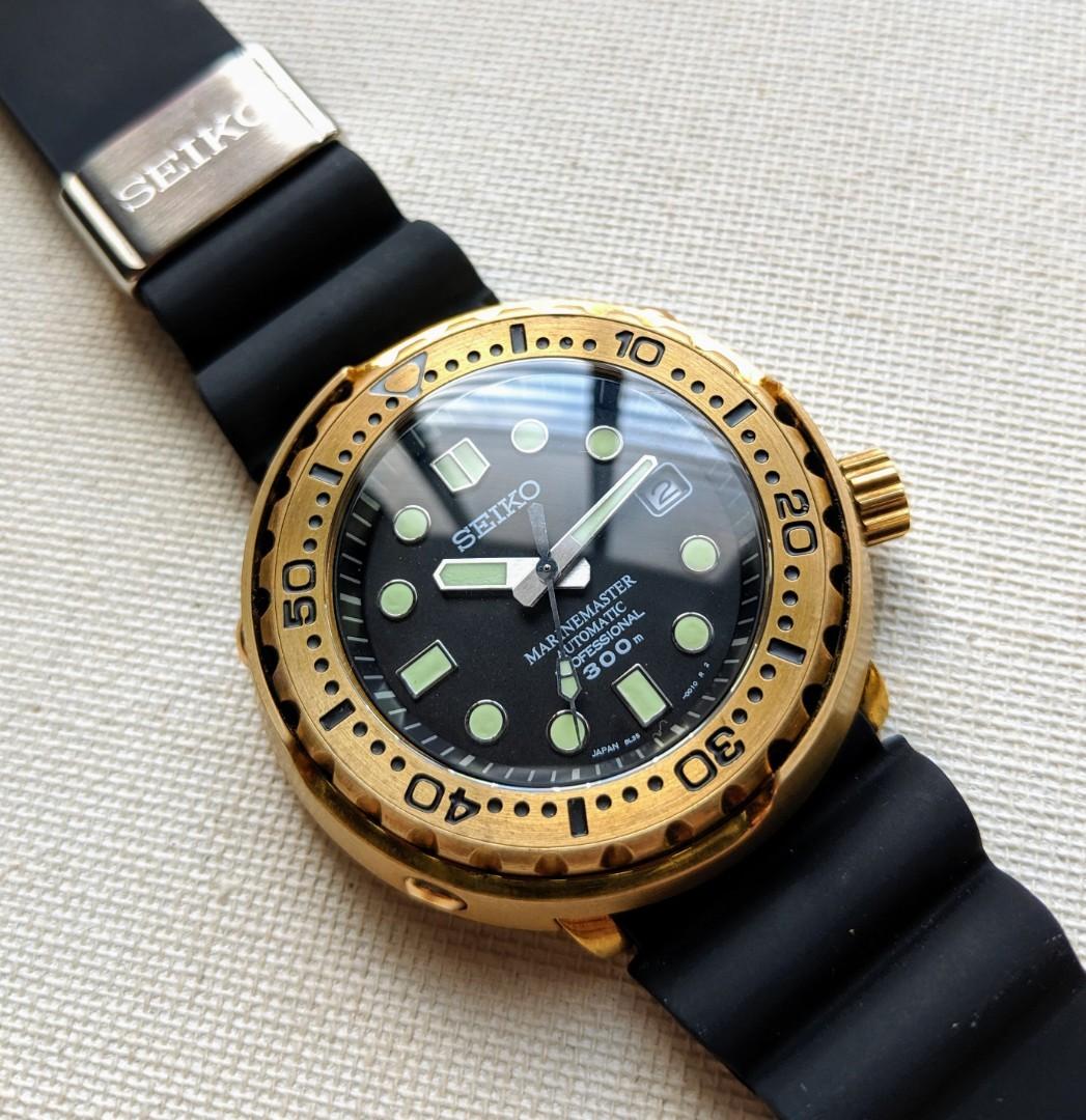 Bronze Seiko Tuna Can Automatic Diver Homage with Marine Master MM300 Dial  and Hands Upgrade, Men's Fashion, Watches & Accessories, Watches on  Carousell