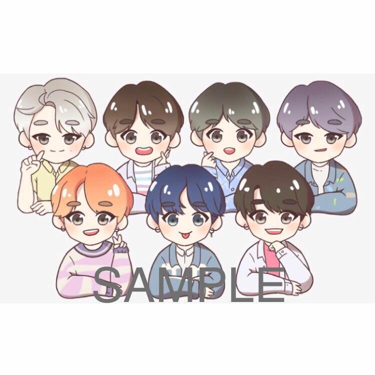 Bts Fanart Boy With Luv Stickers Entertainment K Wave On Carousell